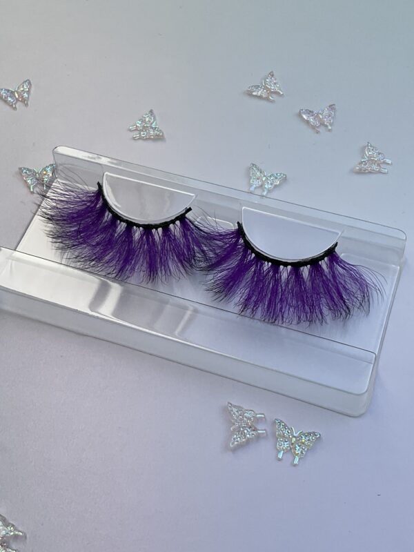 Irene Purple and Black False Lashes Eyelashes - Image 2