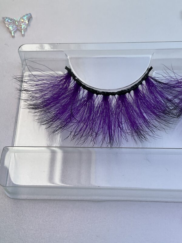 Irene Purple and Black False Lashes Eyelashes - Image 4