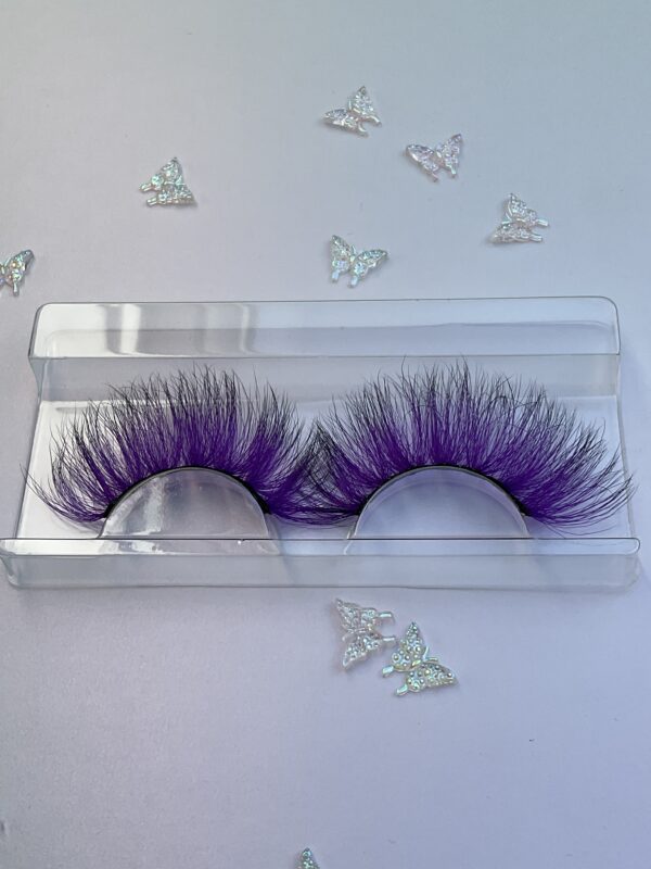 Irene Purple and Black False Lashes Eyelashes - Image 5