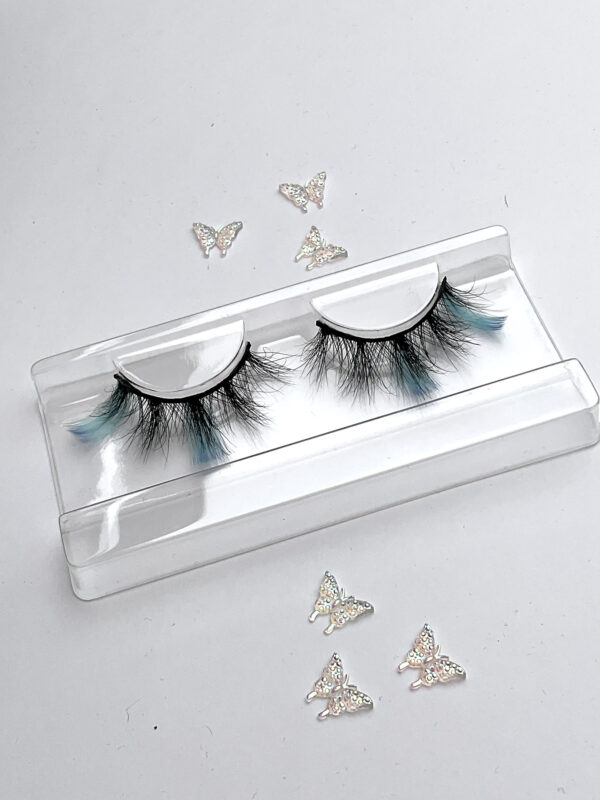 Lulu Lash in Black and Baby Blue