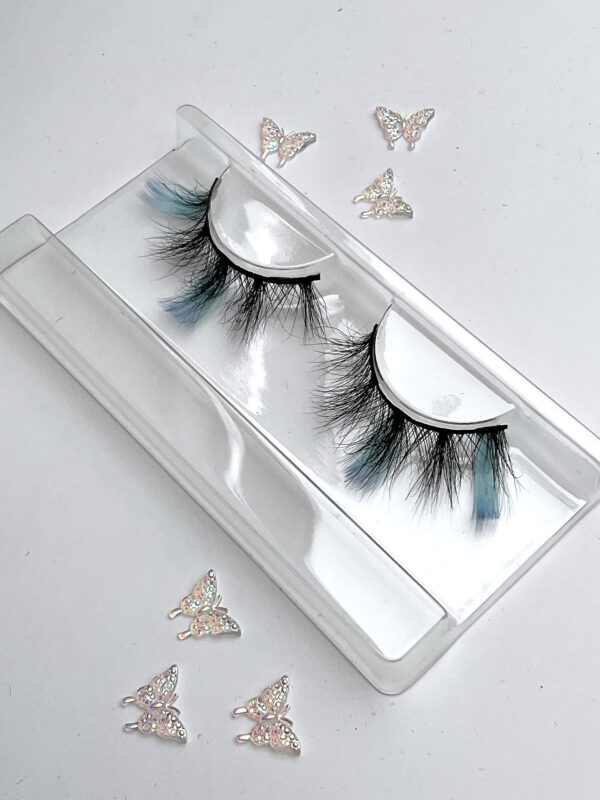 Lulu Lash in Black and Baby Blue - Image 2