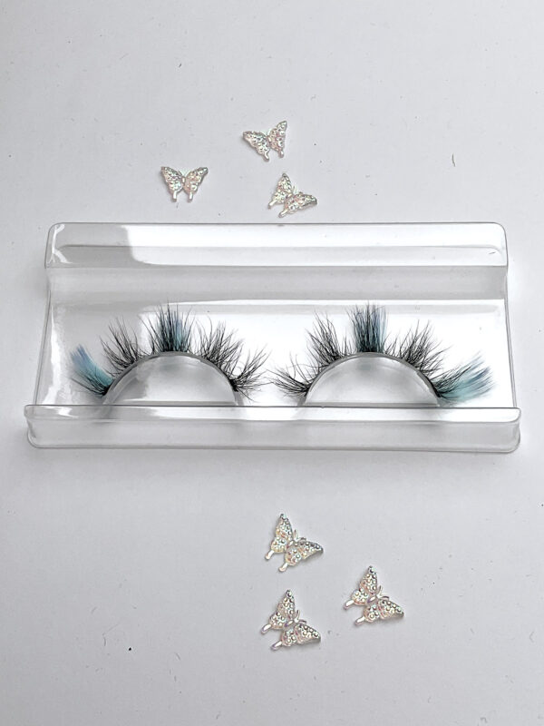 Lulu Lash in Black and Baby Blue - Image 5