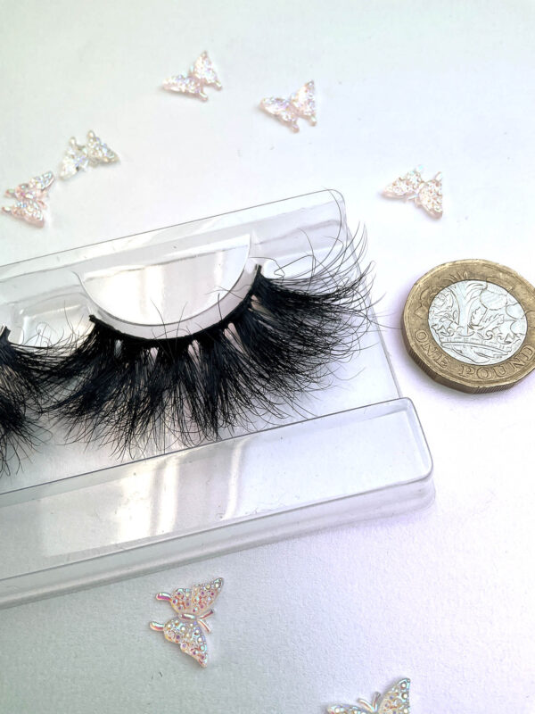 Miriam Thick Black False Lashes Eyelashes 25mm - Image 6