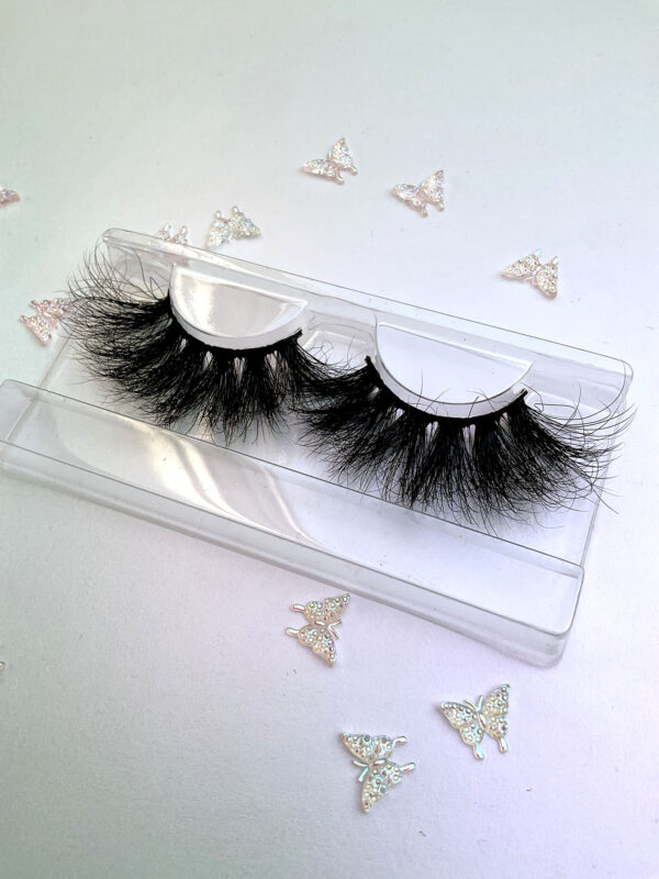 Miriam Thick Black False Lashes Eyelashes 25mm - Image 2