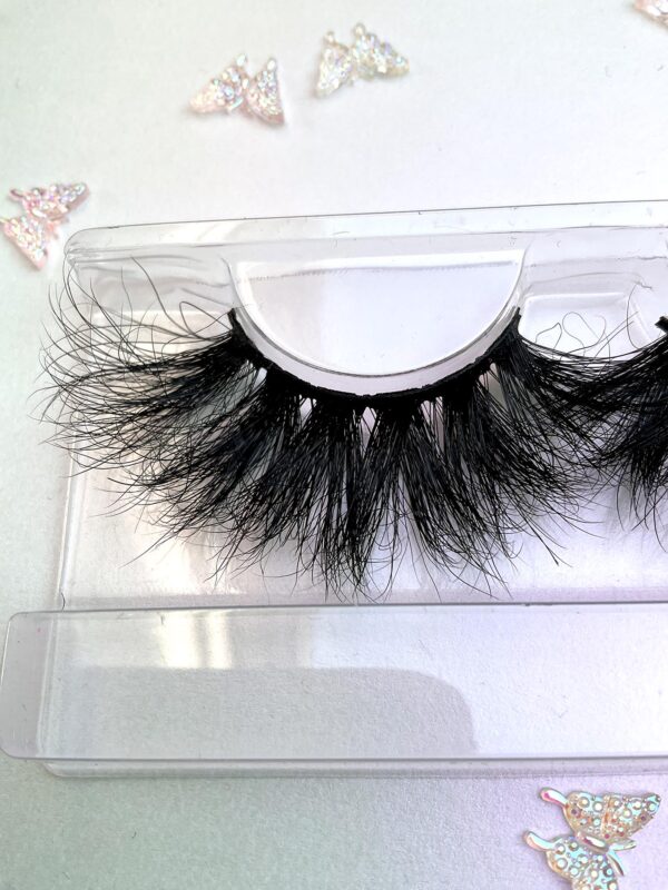 Miriam Thick Black False Lashes Eyelashes 25mm - Image 3