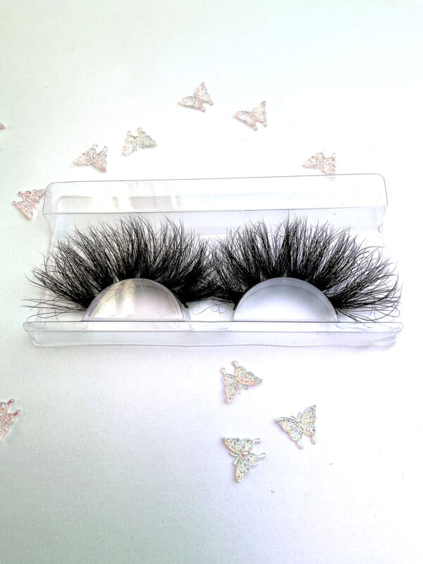 Miriam Thick Black False Lashes Eyelashes 25mm - Image 5