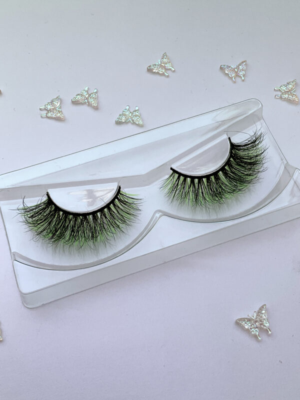 Eden 15-20mm Black and Green False Lashes