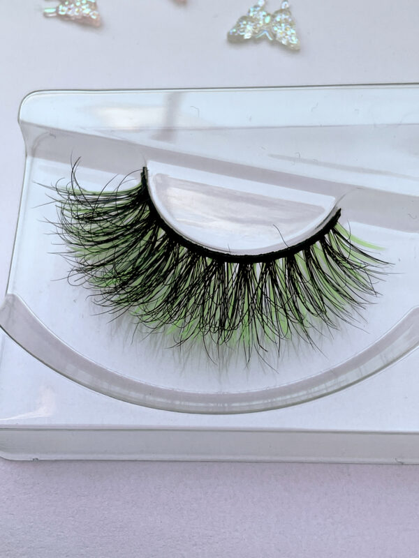 Eden 15-20mm Black and Green False Lashes - Image 6