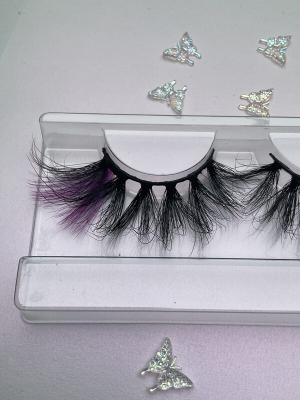 Maisie Black and African Violet 25mm False Lashes - Image 4