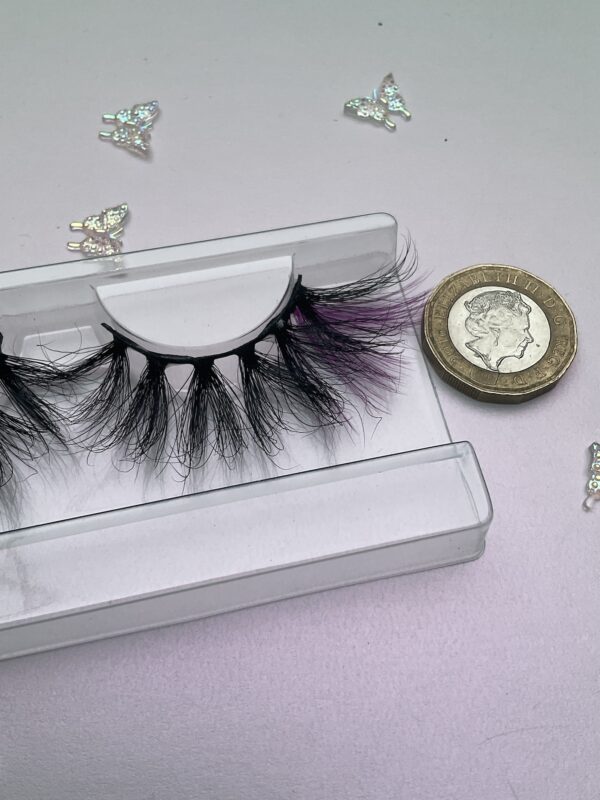 Maisie Black and African Violet 25mm False Lashes - Image 6