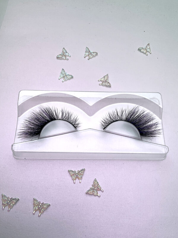 Nadine Black and Purple False Lashes - Image 6