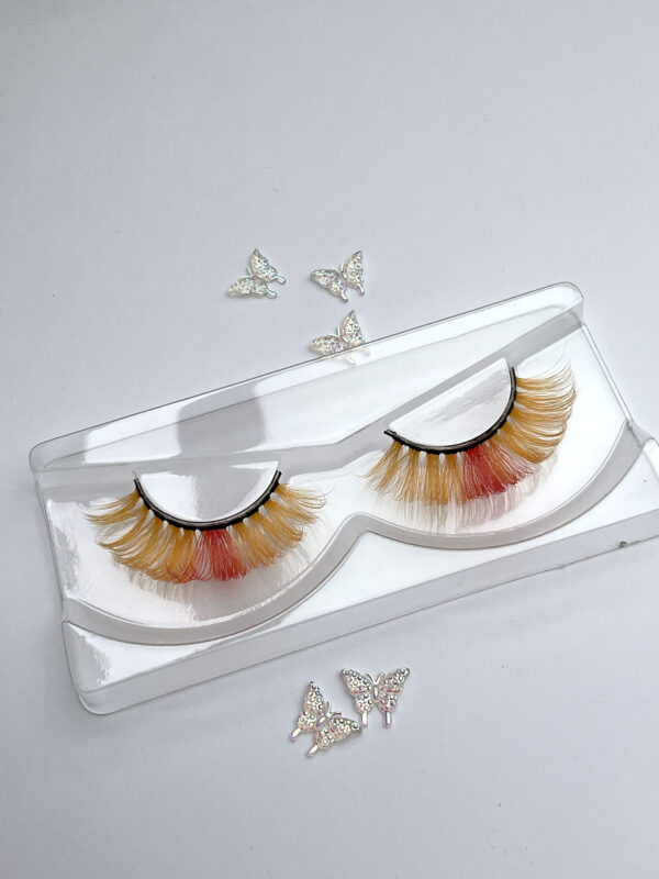 Diamond Pearl Festival Lash in Orange